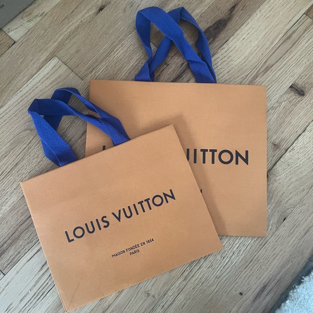 (2) Louis Vuitton Shopping Bags